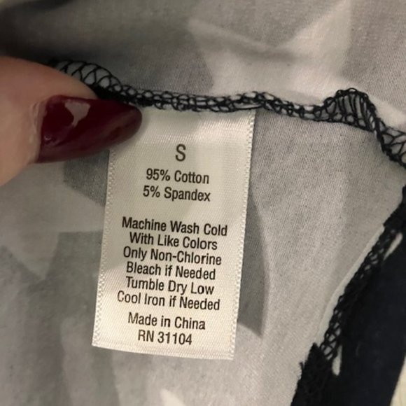 NWT! CROWN & IVY - Star Dress - Girl's Size Small - Navy Blue with White Stars! - Picture 11 of 12